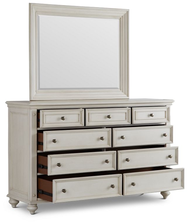 Savannah Ivory Dresser & Mirror