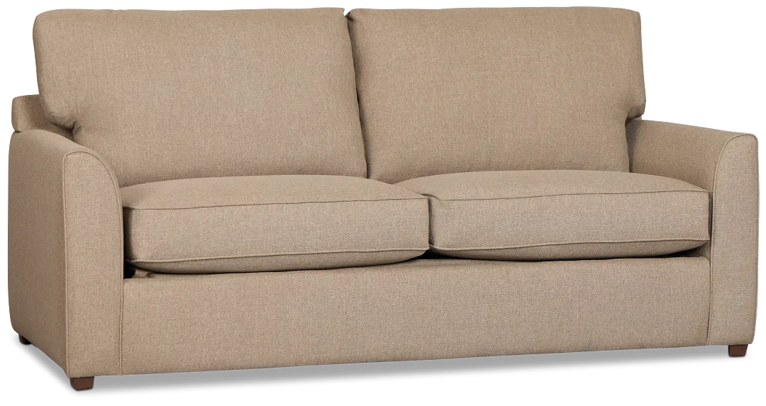 Tate Brown Fabric Memory Foam Sleeper