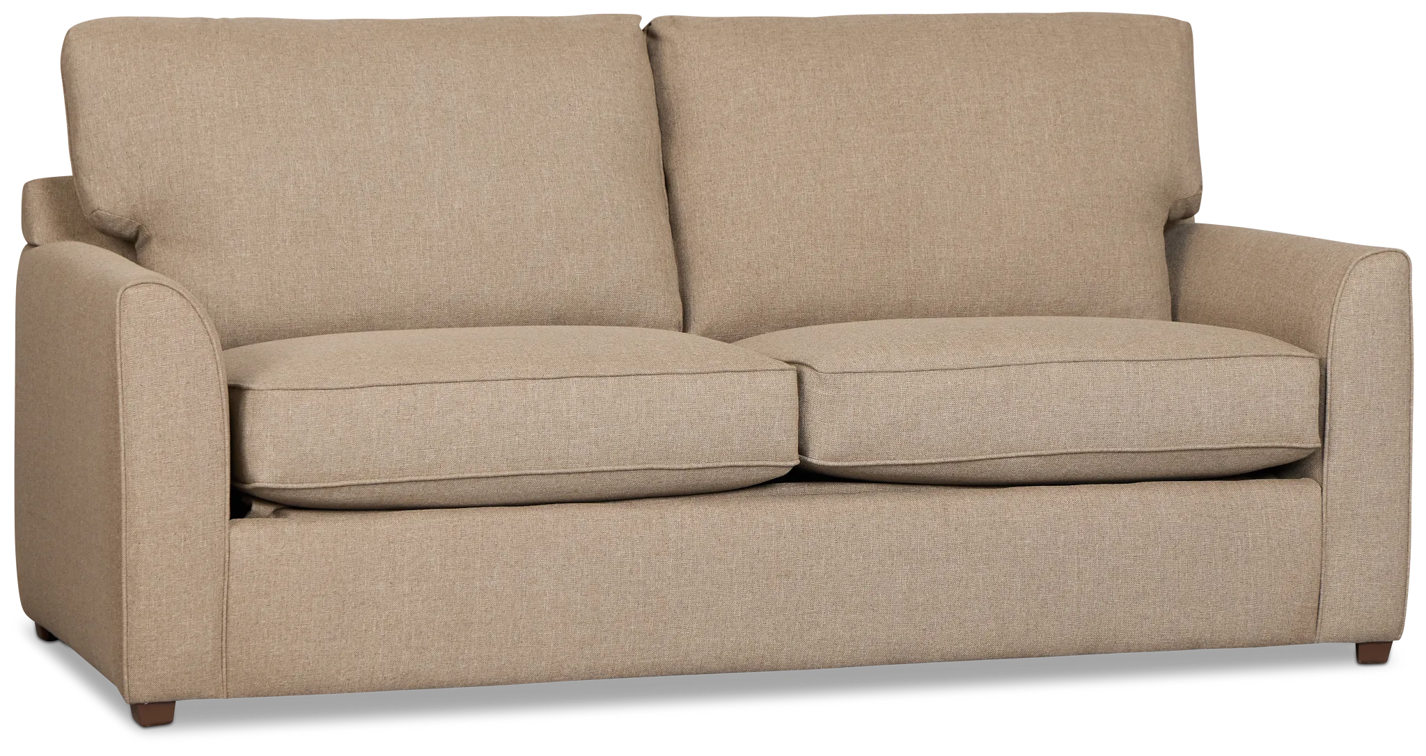 Tate Brown Fabric Memory Foam Sleeper