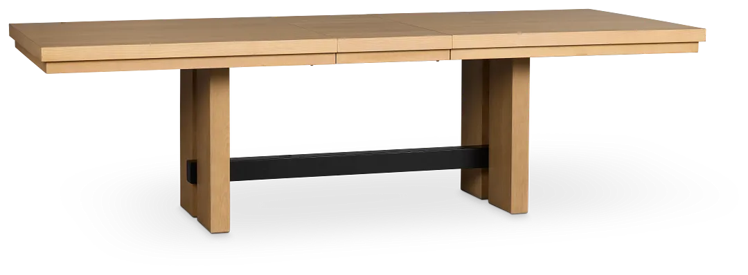 Highland Light Tone Rect Trestle Table