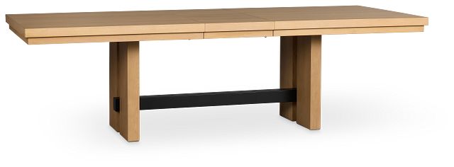 Highland Light Tone Rect Trestle Table