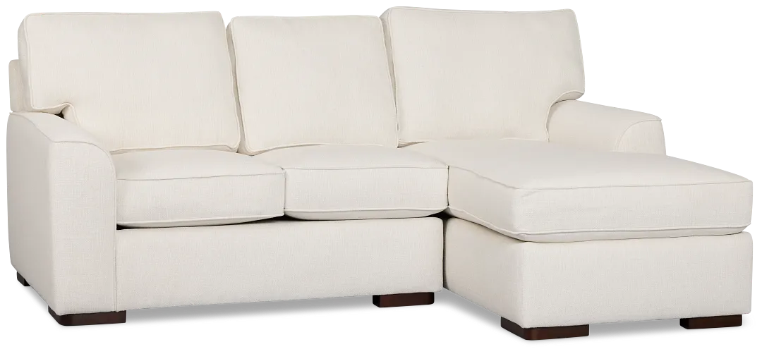 Sinclair Light Beige Fabric Right Chaise Sectional