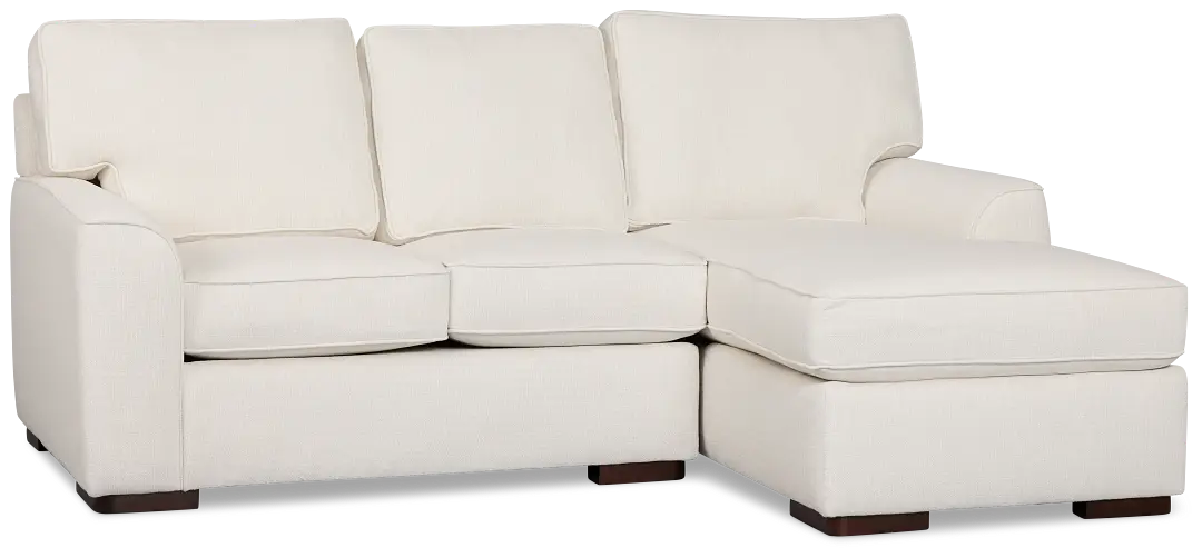 Sinclair Light Beige Fabric Right Chaise Sectional Sinclair Light Beige Fabric Right Chaise Sectional