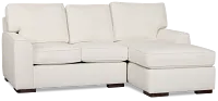 Sinclair Light Beige Fabric Right Chaise Sectional