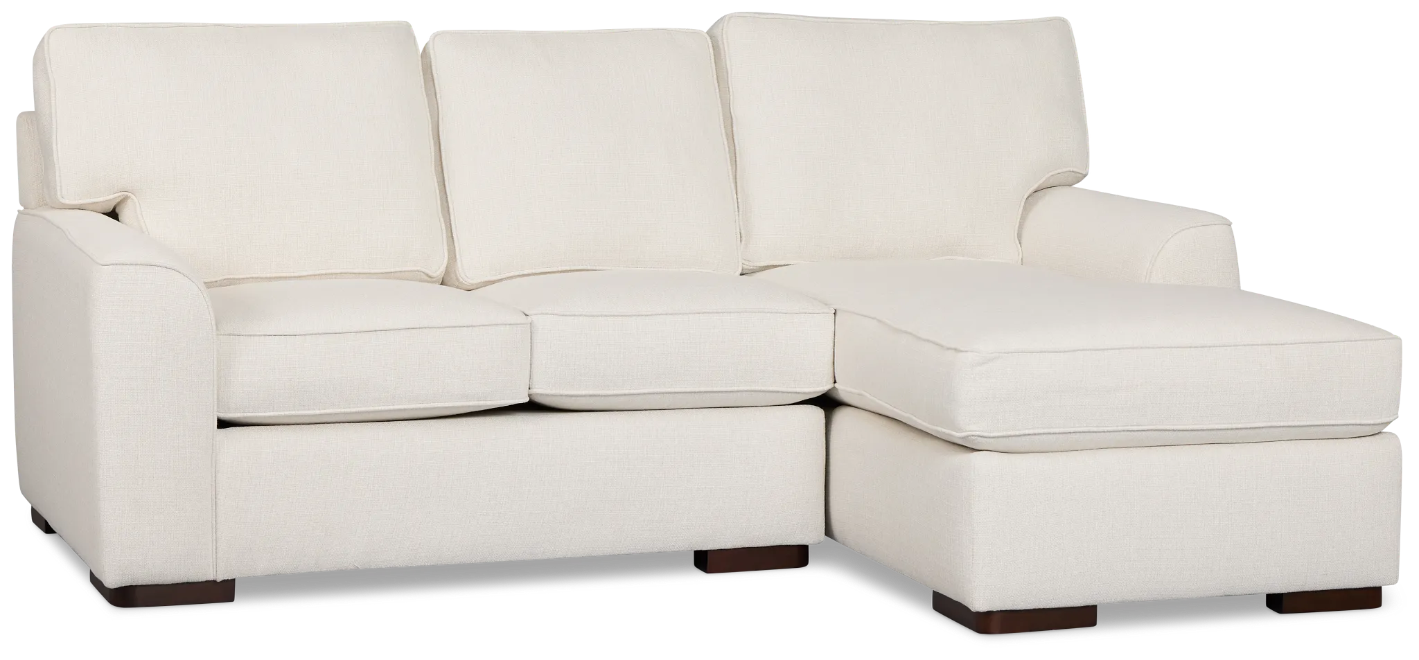 Sinclair Light Beige Fabric Right Chaise Sectional