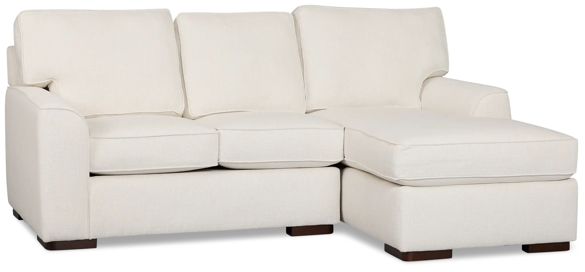 Sinclair Light Beige Fabric Right Chaise Sectional Sinclair Light Beige Fabric Right Chaise Sectional