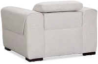 Ellis Light Beige Fabric Power Recliner With Power Headrest