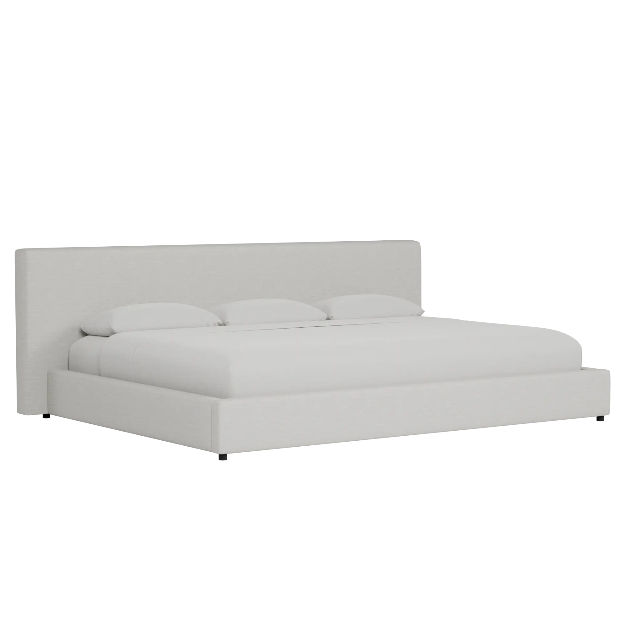 Grayton Maguire Ivory 44" Upholstered Platform Bed Grayton Maguire Ivory 44" Upholstered Platform Bed