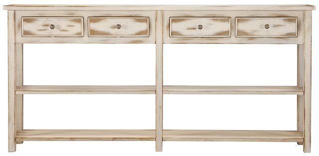 Jaida White Console Table