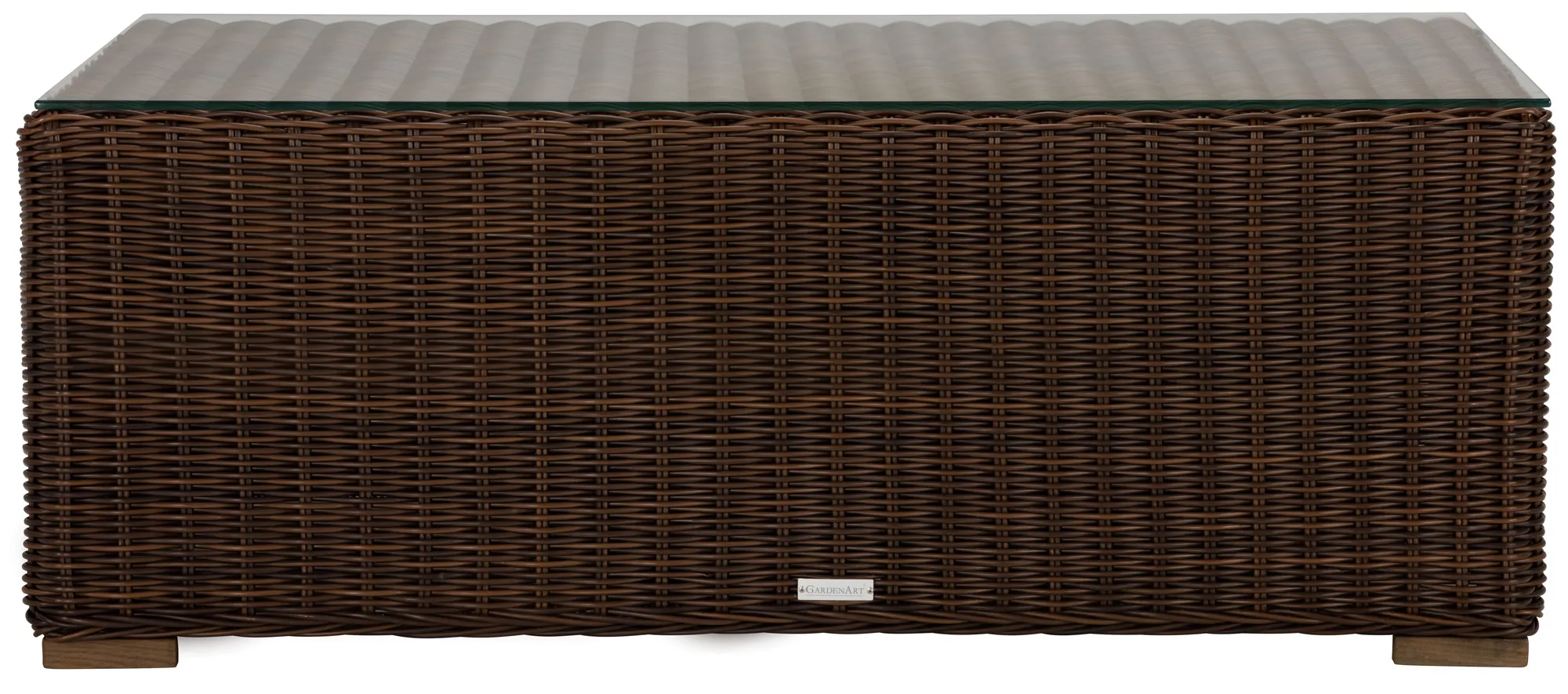 Canyon3 Dark Brown Glass Coffee Table