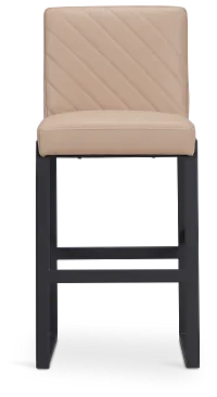 Harlem Taupe 30" Upholstered Barstool
