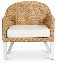 Marley Light Tone Woven Accent Chair