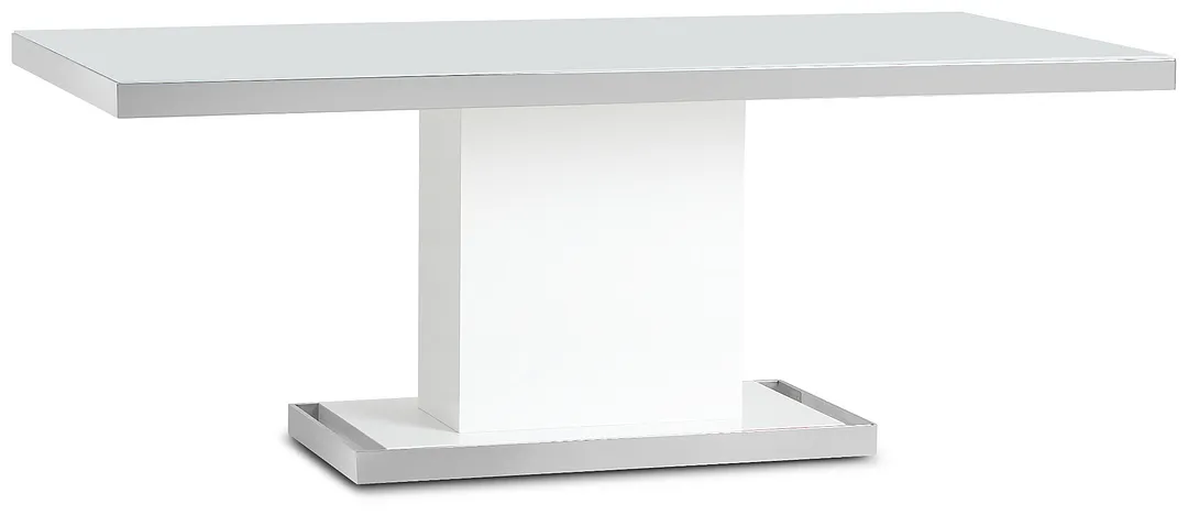 Miami White 78" Rectangular Table