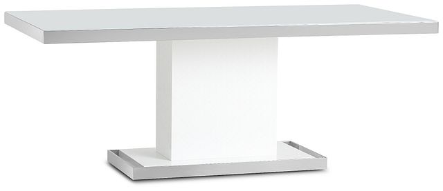 Miami White 78" Rectangular Table