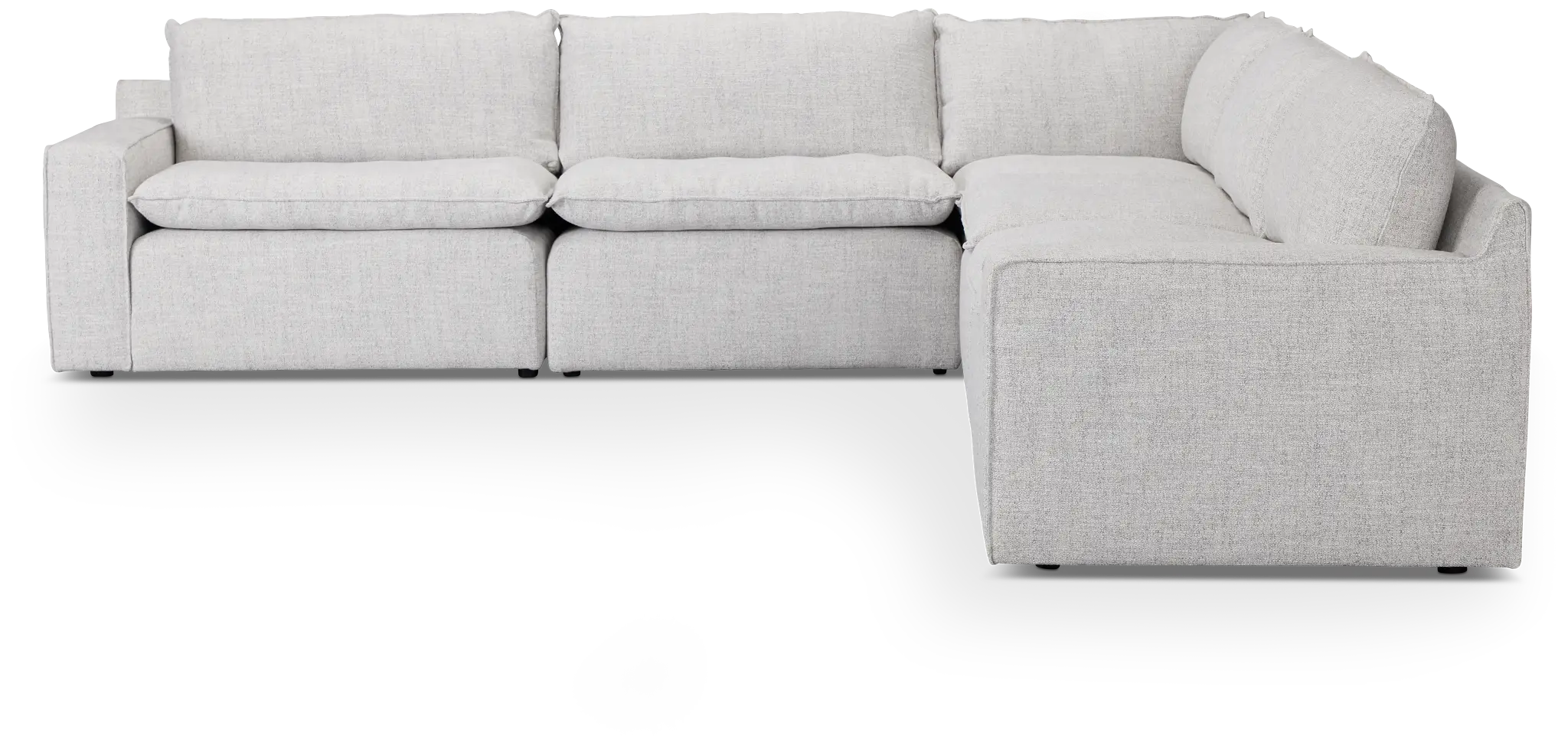 Aurora Light Gray Micro Small Two-arm Sectional Aurora Light Gray Micro Small Two-arm Sectional