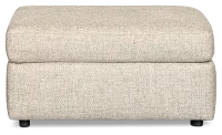 Maxwell Dark Gray Fabric Ottoman