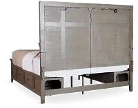 Heron Cove Light Tone Storage Panel Bed With Lights