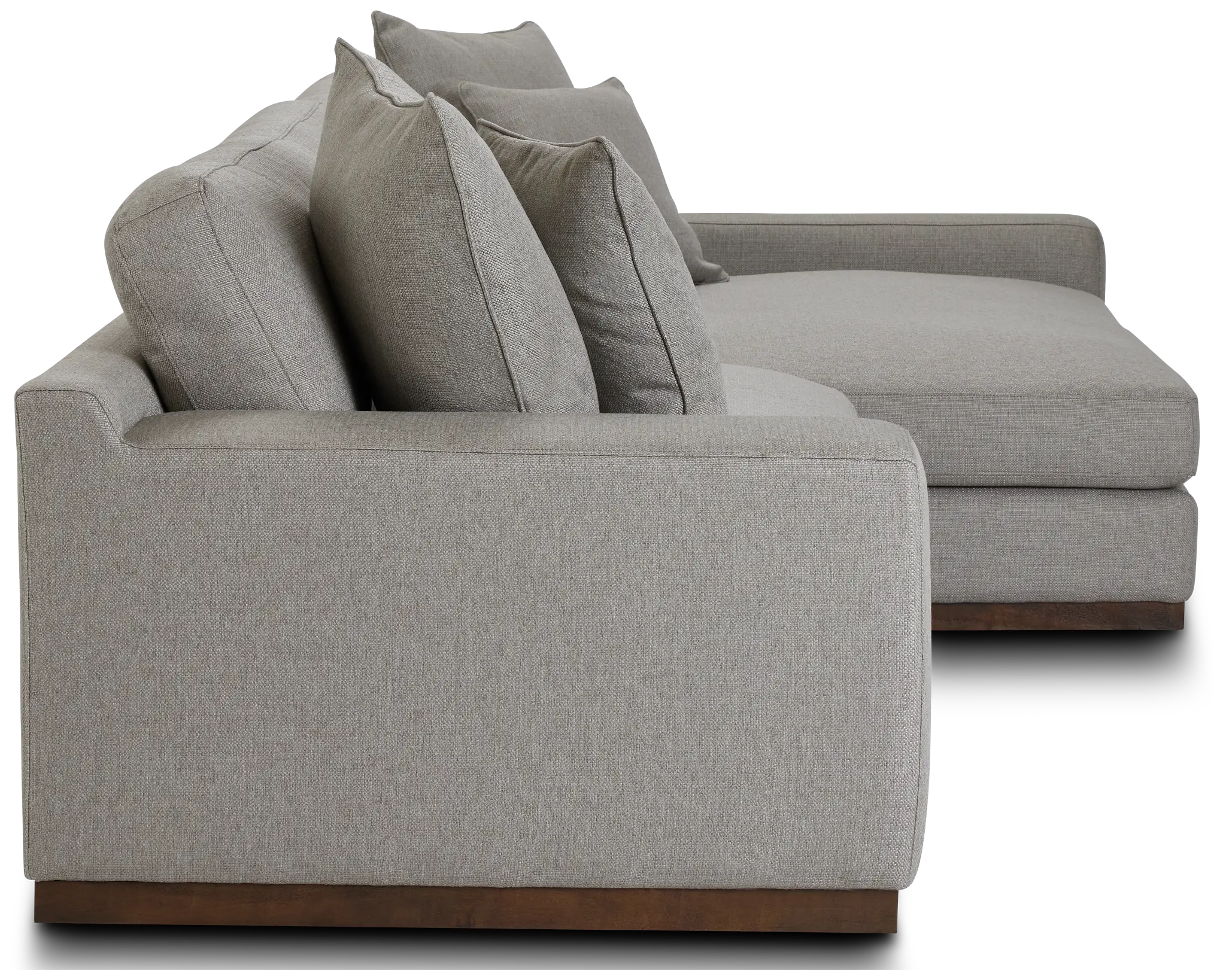 Mckenzie Light Gray Fabric Right Chaise Sectional Mckenzie Light Gray Fabric Right Chaise Sectional