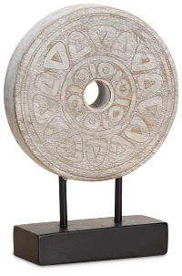 Rusty White Small Tabletop Accessory