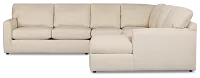 Rhodes Beige Fabric Large Right Chaise Sectional