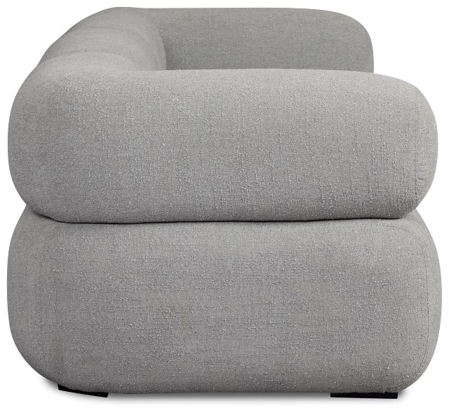 Celeste Light Gray Fabric 3-piece Modular Sofa
