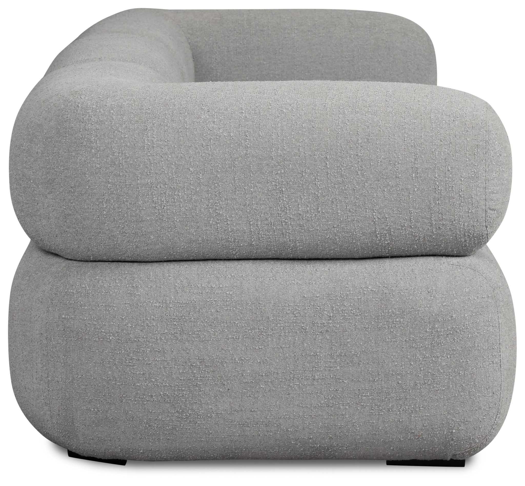 Celeste Light Gray Fabric 3-piece Modular Sofa