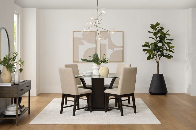 Roswell Glass Round Table