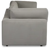 Grant Light Gray Fabric 3-piece Modular Sofa