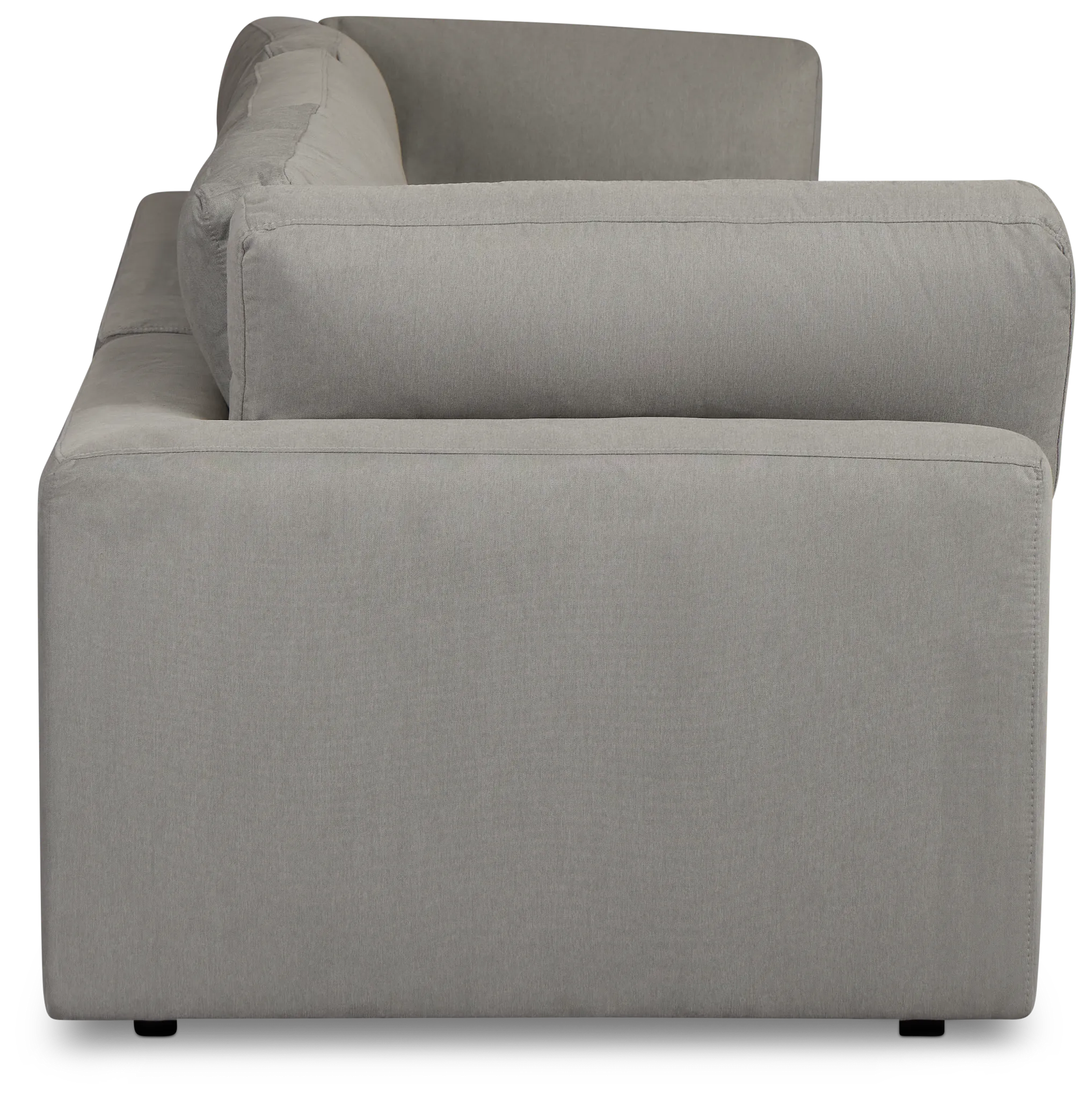 Grant Light Gray Fabric 3-piece Modular Sofa