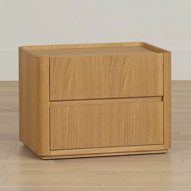 Nomad Light Tone 2-Drawer Nightstand | Modern Style
