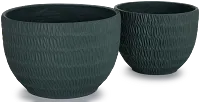 Merced Dark Gray Set Of 2 Bowl