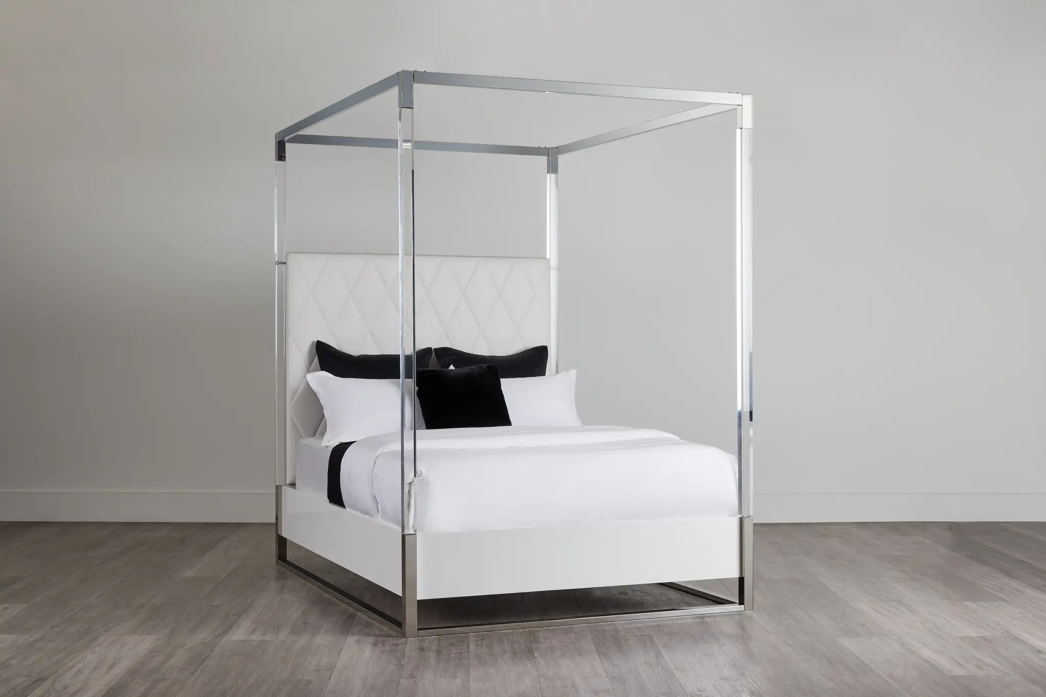 Miami White Uph Canopy Bed Miami White Uph Canopy Bed