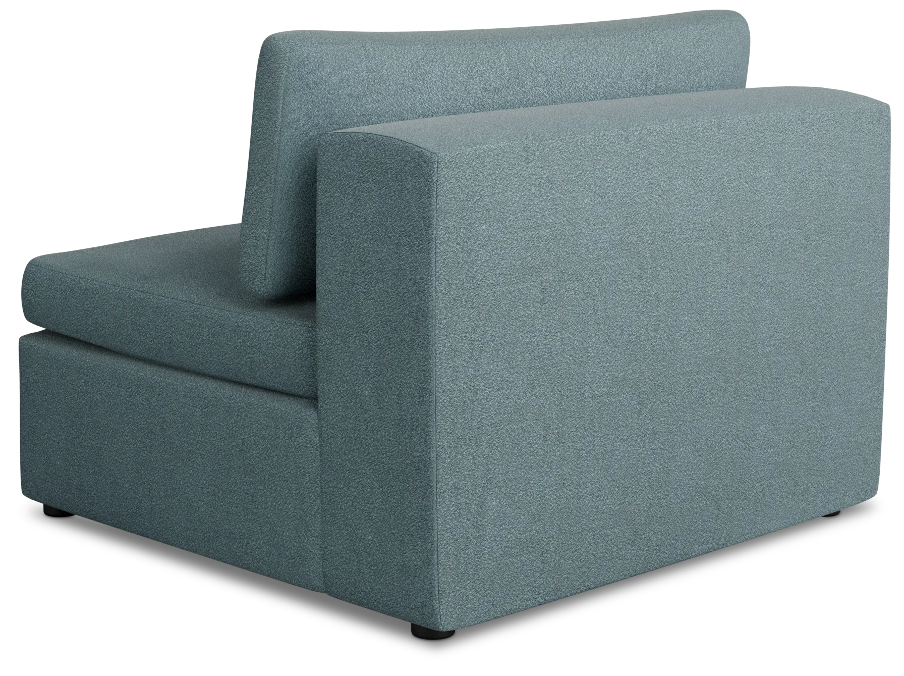 Destin Sutton Blue Fabric Armless Chair
