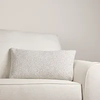Muse Light Gray Lumbar Accent Pillow