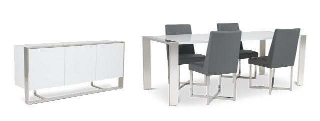 Neo Gray Rect Dining Room (0)