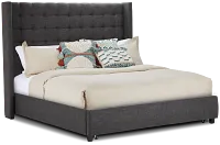 Chatham Dark Gray High Platform Storage Bed