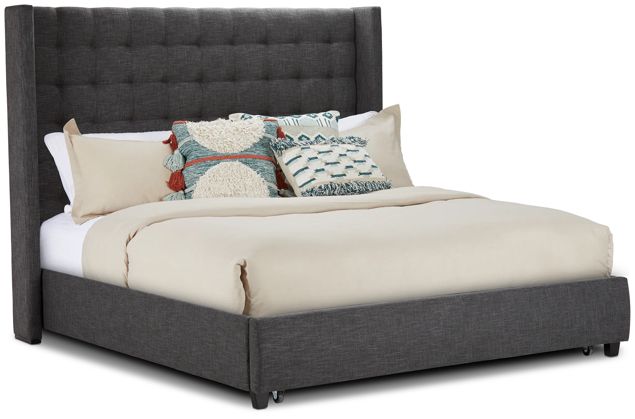 Chatham Dark Gray High Platform Storage Bed