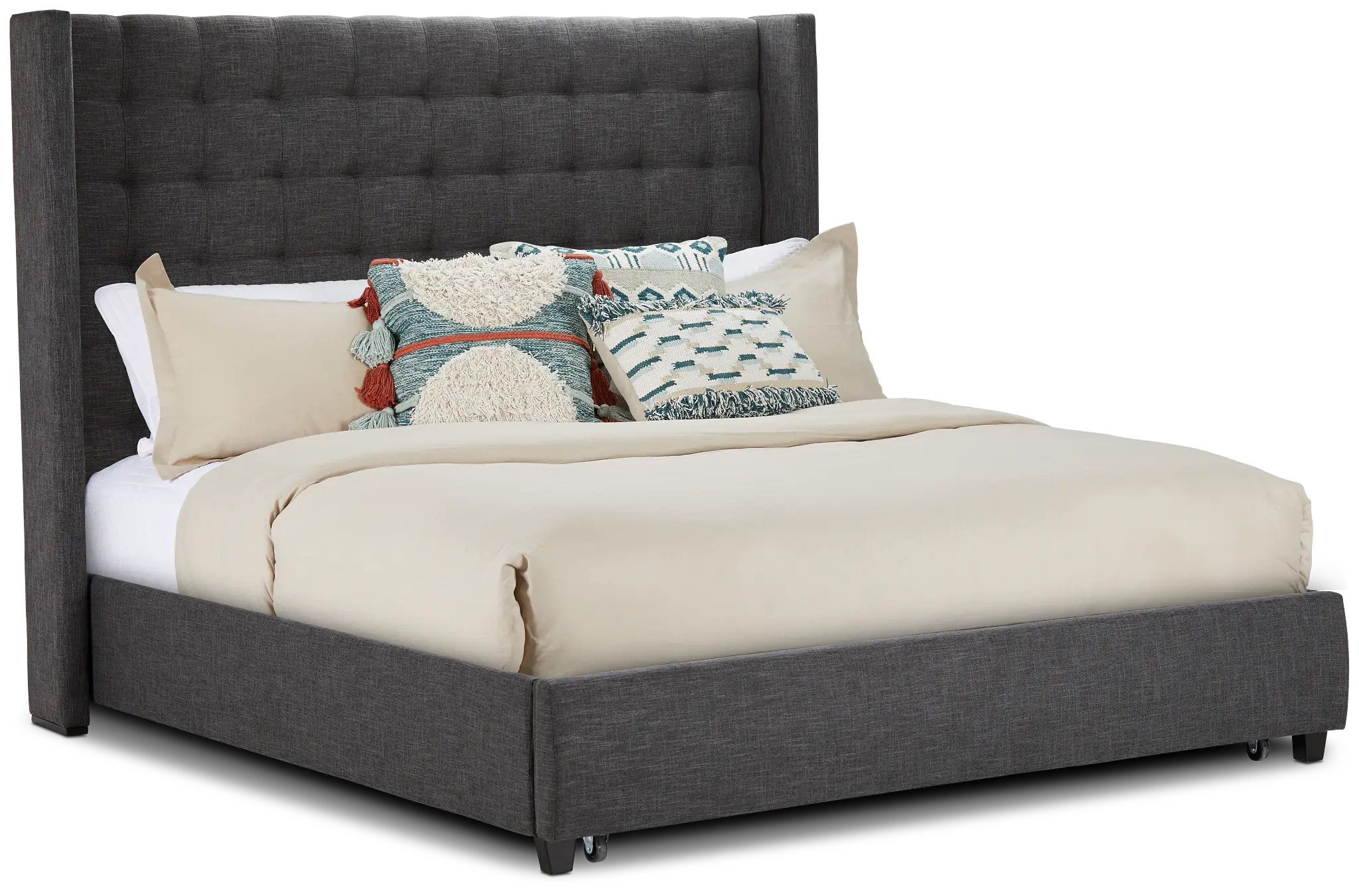 Chatham Dark Gray High Platform Storage Bed Chatham Dark Gray High Platform Storage Bed