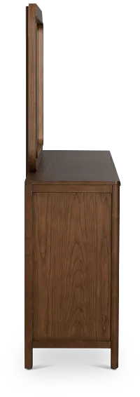 Pacific Mid Tone 7-drawer Dresser & Mirror