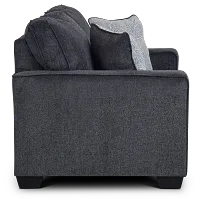Altari Dark Gray Micro Loveseat