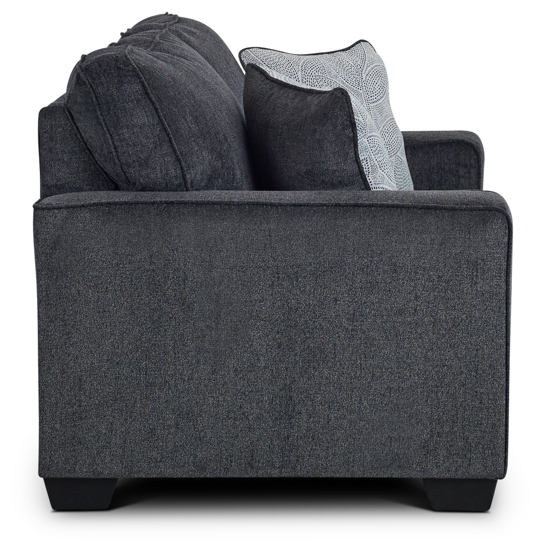 Altari Dark Gray Micro Loveseat