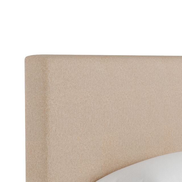 Grayton Merino Taupe 54" Upholstered Platform Bed