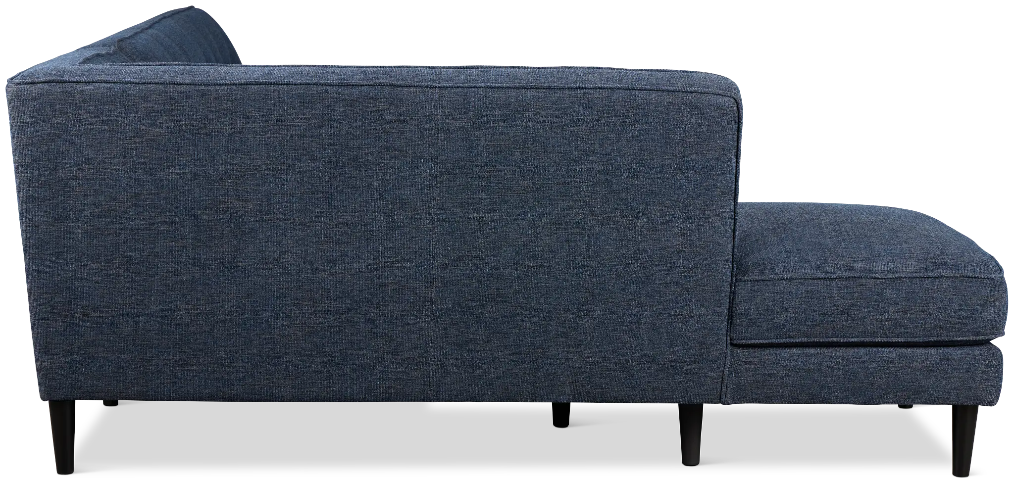 Milo Blue Fabric Small Left Bumper Sectional Milo Blue Fabric Small Left Bumper Sectional