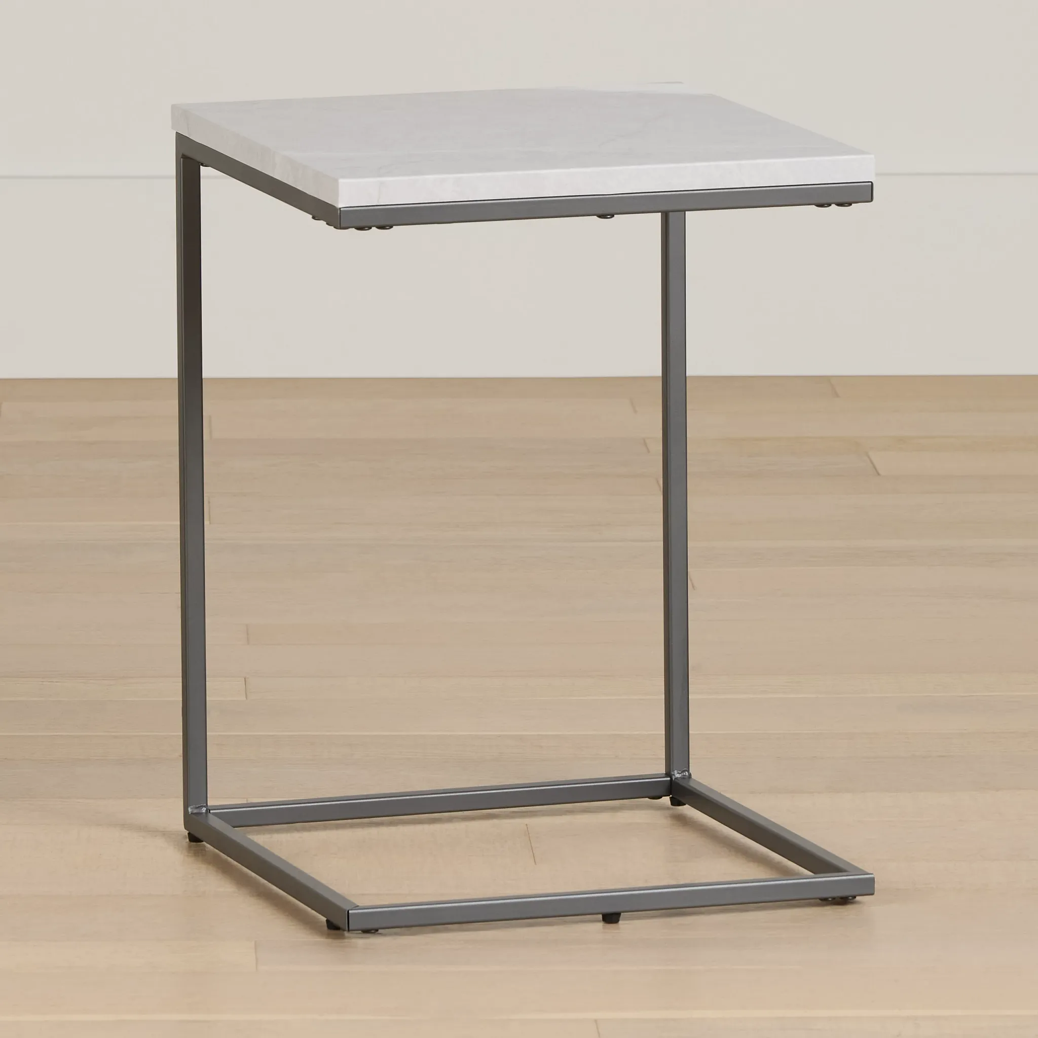 Joliet Gray Square End Table