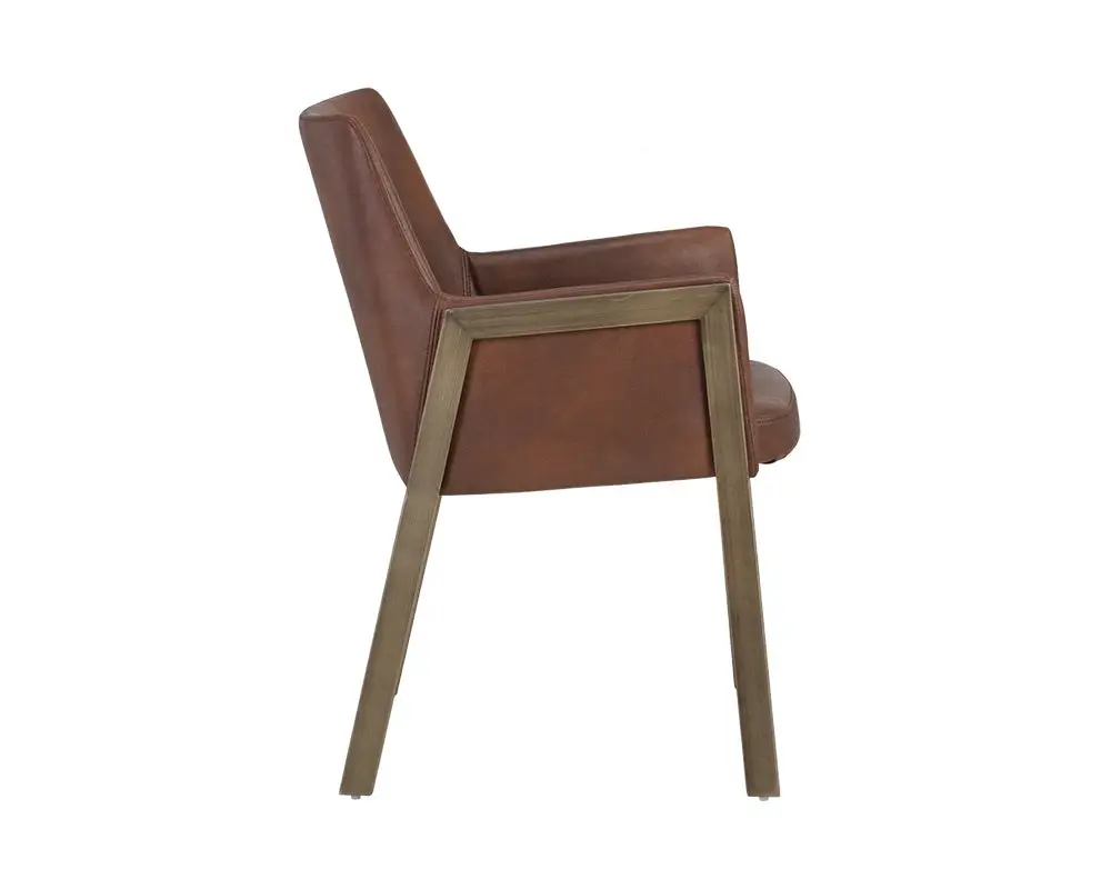 Liana Brown Upholstered Arm Chair Liana Brown Upholstered Arm Chair