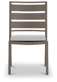 Raleigh Gray Aluminum Side Chair