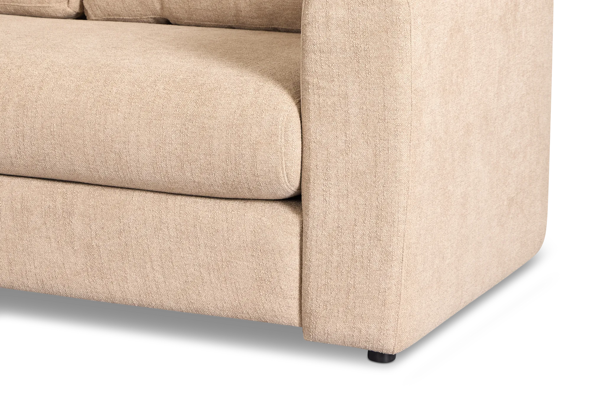 Alma Taupe Fabric Medium Left Chaise Sectional