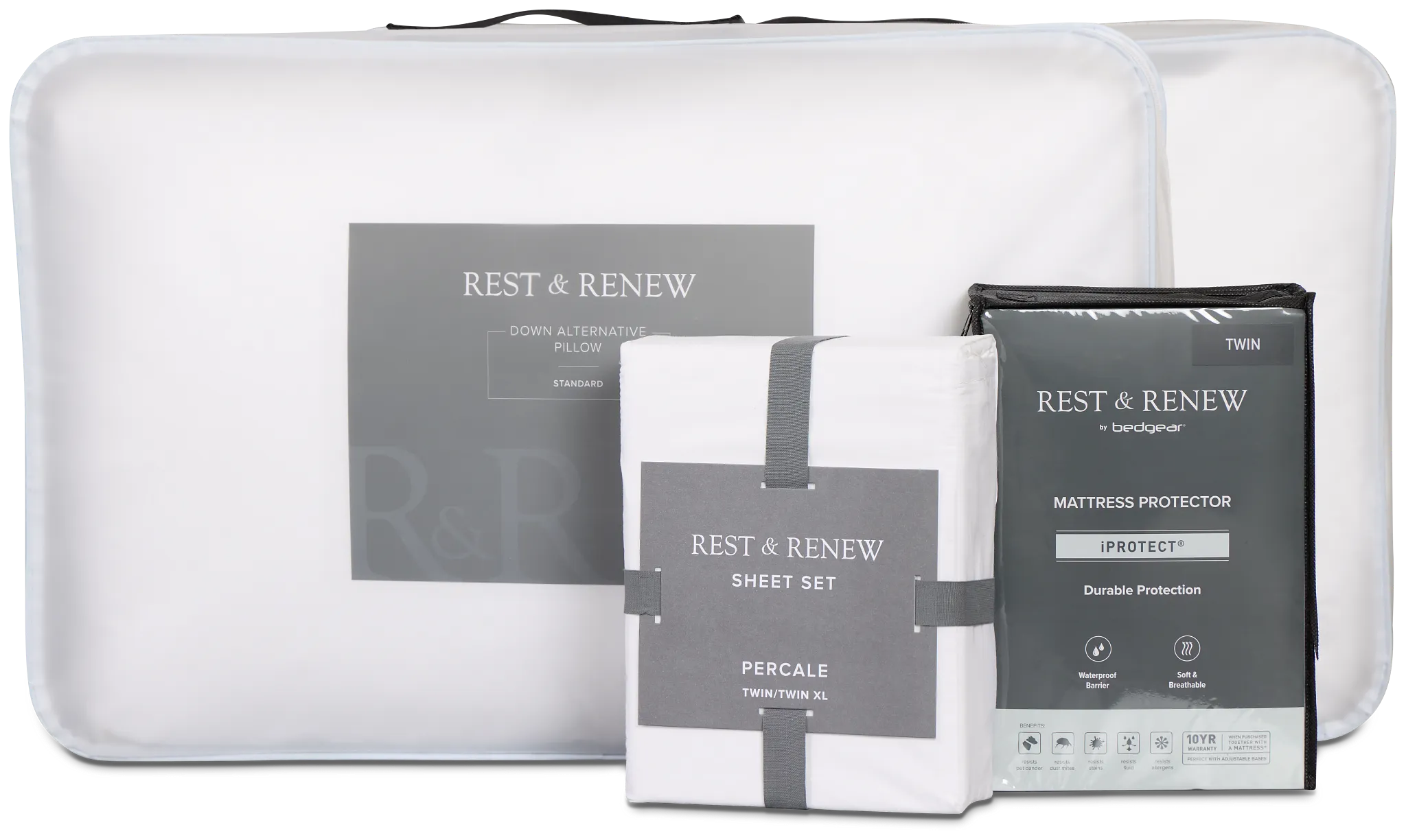 Rest & Renew Essential White Sleep Bundle