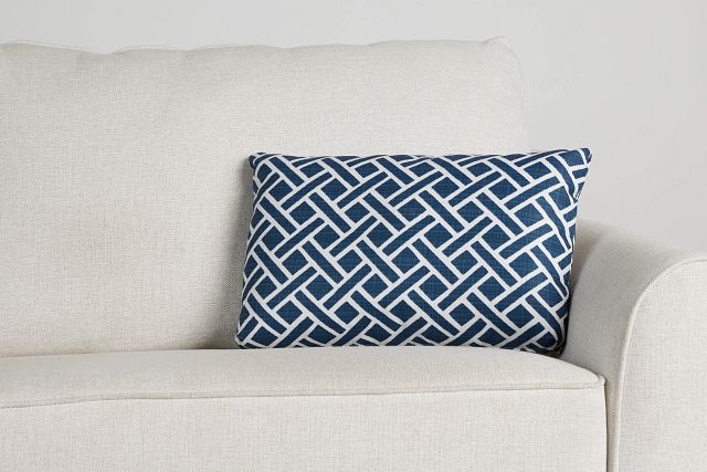 Eastwood Dark Blue Lumbar Indoor/outdoor Accent Pillow