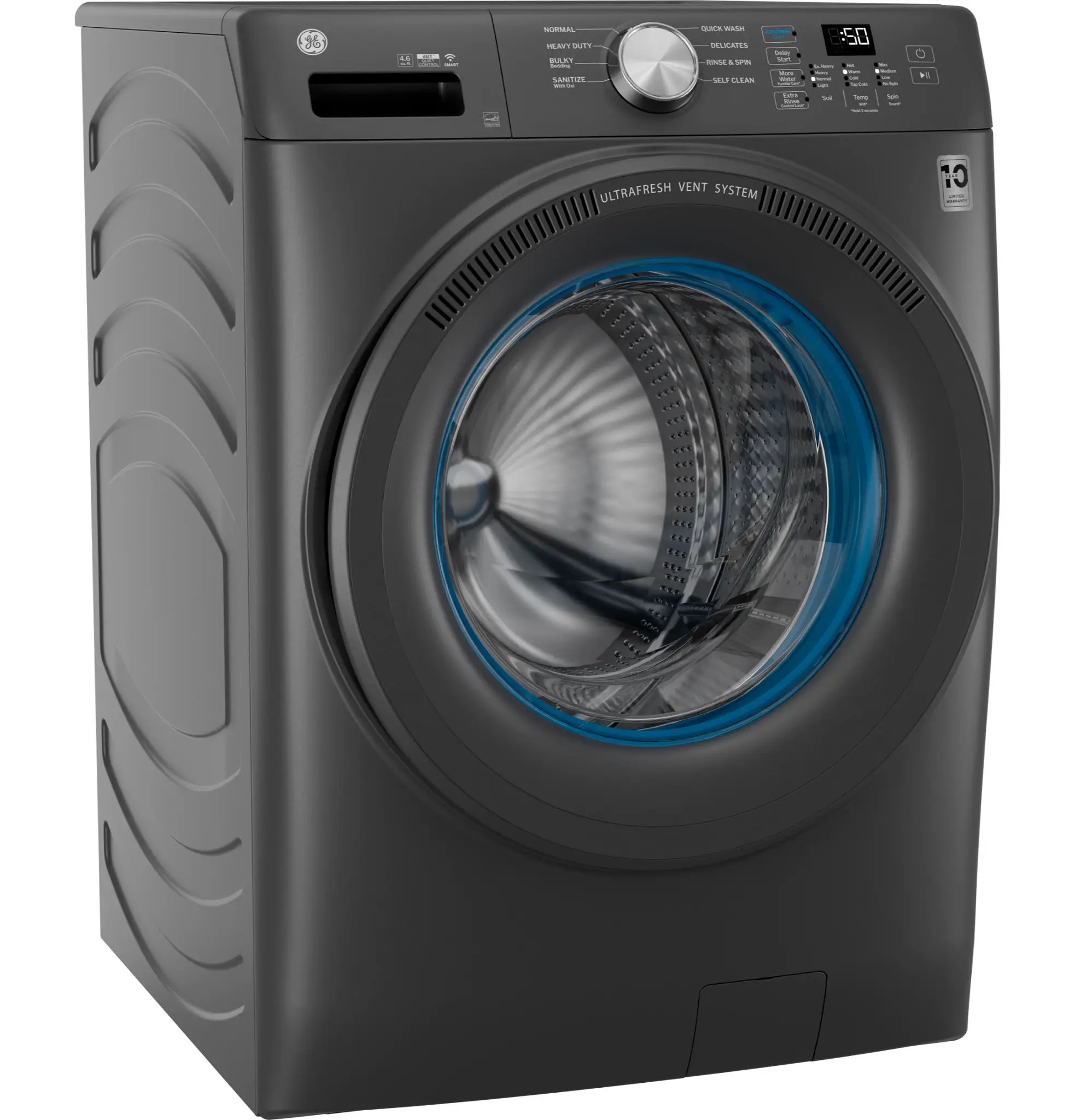 Ge 350 Series Dark Gray Front Load Washer Ge 350 Series Dark Gray Front Load Washer